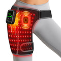 Red Light Therapy for Hip with Vibration & Heat, 5000mAh Cordless Controller Infrared Light Hip Pad with 660nm&850nm, 100 Tri-Chip LEDs, Hip Brace for Thigh, Buttock & Lower Back
